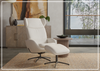 Stella Recliner Chair and Ottoman | Rocking Glide Swivel Base | Fjords