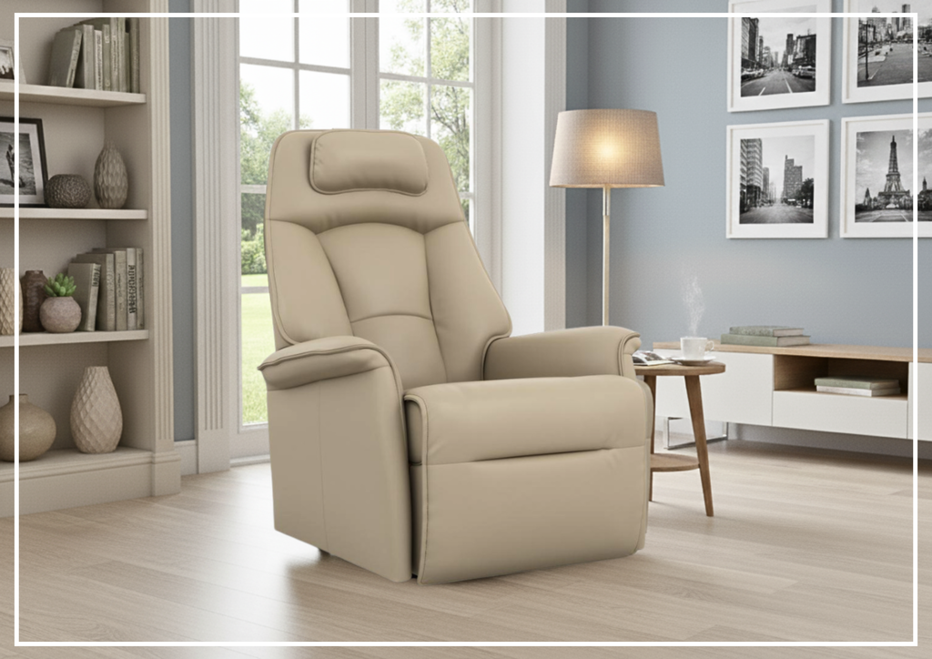 Fjords Stockholm Power Recliner Chair with Swivel Base (Small & Large)-Jennihome