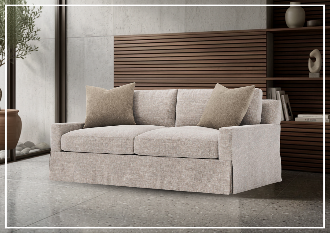 Sutton Fabric Loveseat | Low Track Arms & Box-Edge Back | Bernhardt-Jennihome
