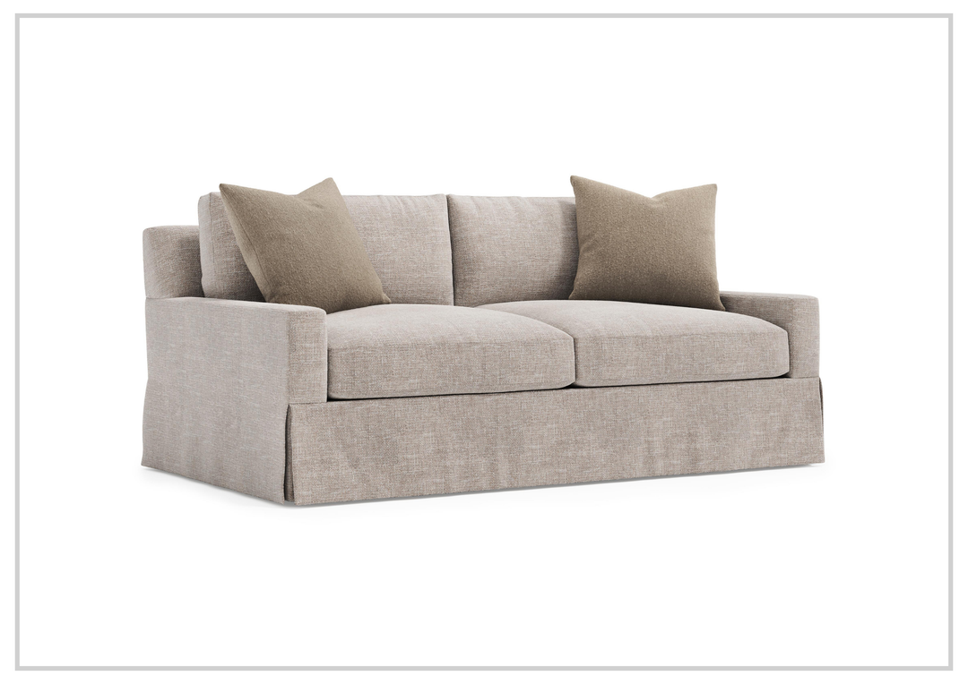Sutton Fabric Loveseat | Low Track Arms & Box-Edge Back | Bernhardt-Jennihome