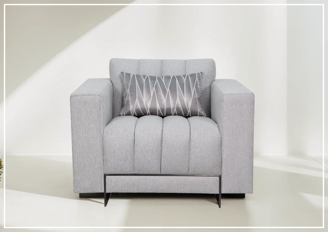 Talento Tufted Accent Chair with Sleek Track Arms- jennihome