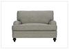 Tarleton Fabric Chair And A Half | Curved Arms | Bernhardt