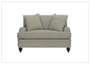 Tarleton Fabric Chair And A Half | Curved Arms | Bernhardt