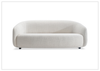 Devon White Fabric Sofa | Padded Track Arm | Bench Cushion | Bernhardt