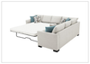 Tess 3-Piece Queen Sleeper Sectional | Track Arms | Gio Italia - Jennihome