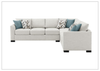 Tess 3-Piece Queen Sleeper Sectional | Track Arms | Gio Italia - Jennihome