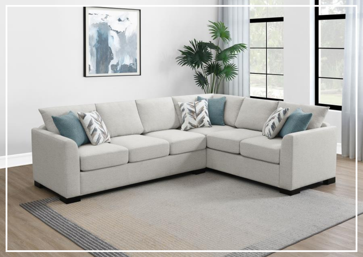 Tess 3-Piece Queen Sleeper Sectional | Track Arms | Gio Italia - Jennihome