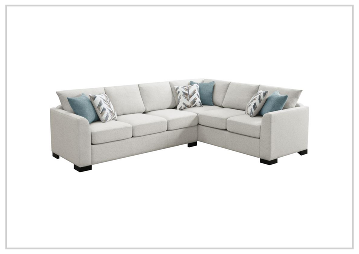 Tess 3-Piece Queen Sleeper Sectional | Track Arms | Gio Italia - Jennihome