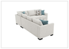 Tess 3-Piece Queen Sleeper Sectional | Track Arms | Gio Italia - Jennihome