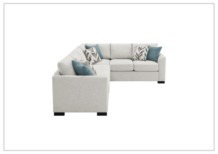 Tess 3-Piece Queen Sleeper Sectional | Track Arms | Gio Italia - Jennihome