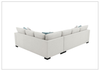 Tess 3-Piece Queen Sleeper Sectional | Track Arms | Gio Italia - Jennihome
