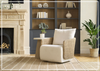 Universal Furniture Enzo Fabric Beige Swivel Chair-Jenni Home