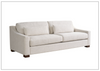 Universal Furniture Brooklyn Fabric Sofa With Throw Pillows in White