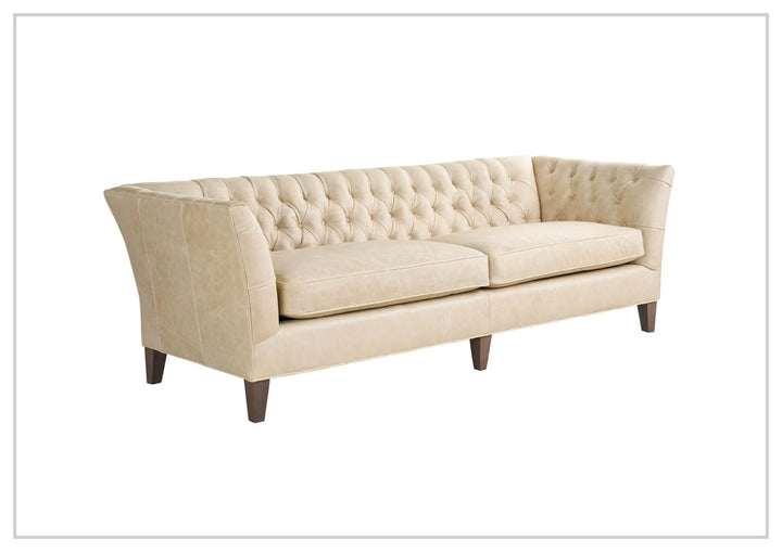 Universal Furniture Duncan 2-Seater Sofa in Beige Leather