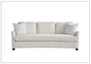 Universal Furniture Walden 3-Seater Fabric Sofa in White with Viking Oyster Finish