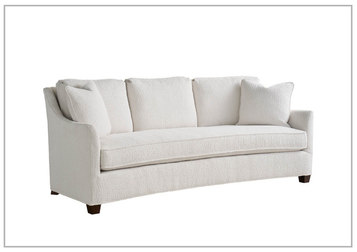 Universal Furniture Walden 3-Seater Fabric Sofa in White with Viking Oyster Finish