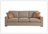 Universal Furniture Griffith Park Liam 3-Seater Deep Cushioning Sofa in Brown