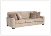 Universal Furniture Hunter Leather 3-Seater Stationary Sofa with Boxed Legs