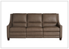 Universal Furniture Kelce Dual Power Recliner Brown Sofa With USB Port