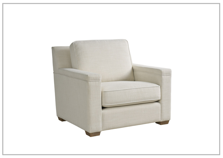 Universal Furniture Leah Beige Fabric Rectangular Sofa Chair-Jenni Home