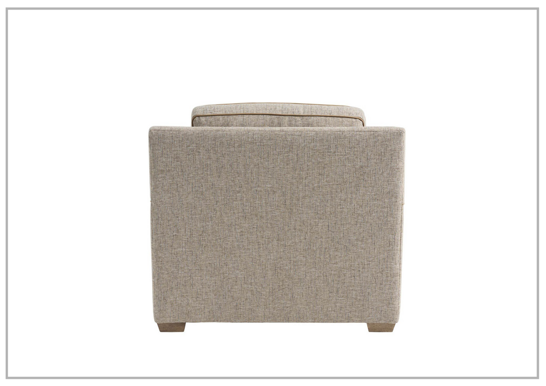 Universal Furniture Liam Fabric Brown Sofa Chair with Cushioned Back-Jenni Home