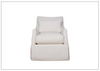 Universal Furniture Margaux Swivel Fabric White Swivel Accent Chair-JenniHome