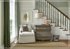 Universal Furniture Margaux Swivel Fabric White Swivel Accent Chair-JenniHome