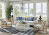 Miramar Fabric Accent Chair | Rattan Frame | Universal Furniture
