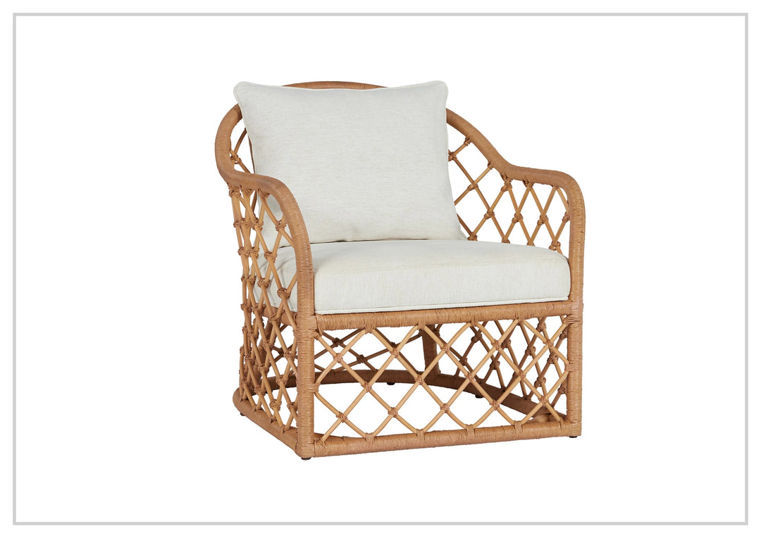 Miramar Fabric Accent Chair | Rattan Frame | Universal Furniture