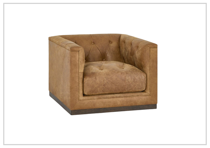 Universal Furniture Quinn Leather Swivel Accent Chair-Jenni Home