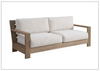 Universal Furniture Saratoga Sofa Outdoor With Weathered Teak Finish