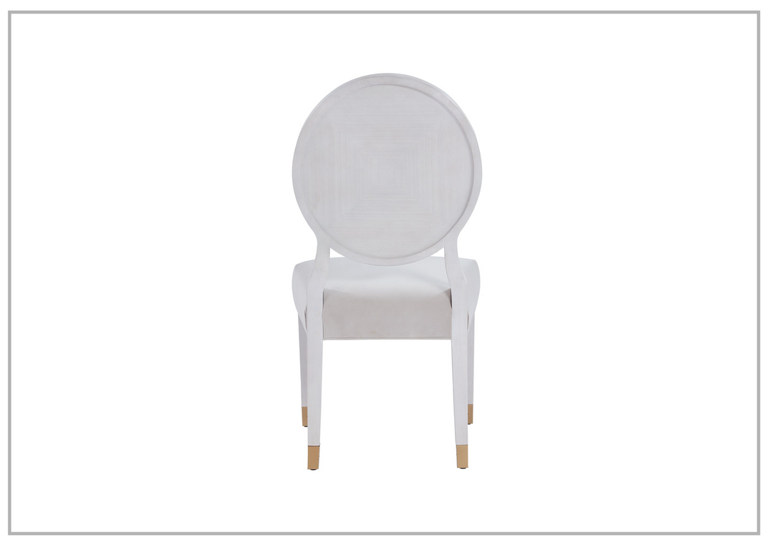 Universal Love Joy Bliss Oval Side Chair in White