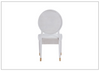 Universal Love Joy Bliss Oval Side Chair in White