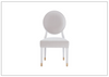 Universal Love Joy Bliss Oval Side Chair in White