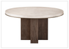 Universal Topanga Round Dining Table in Beige