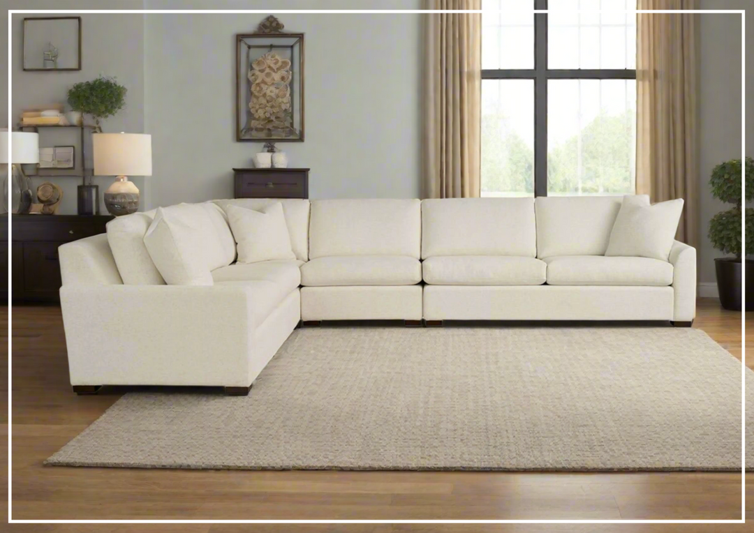 Anna 4-Piece Modular Sectional Sofa | Beige Fabric| Universal Furniture