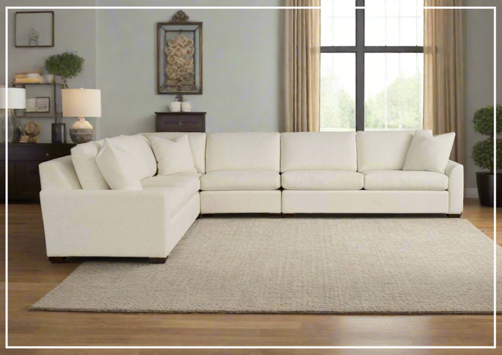 Anna 4-Piece Modular Sectional Sofa | Beige Fabric| Universal Furniture