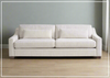 Brooklyn Sofa | White Fabric |Semi-Attached Cushion | Universal Furniture