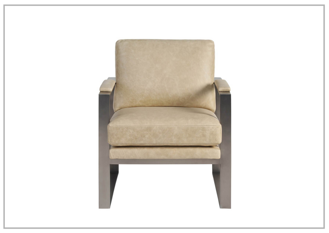 Universal Furniture Corbin Brown Leather Accent Chair