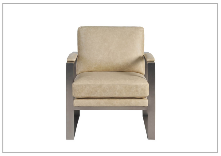 Universal Furniture Corbin Brown Leather Accent Chair