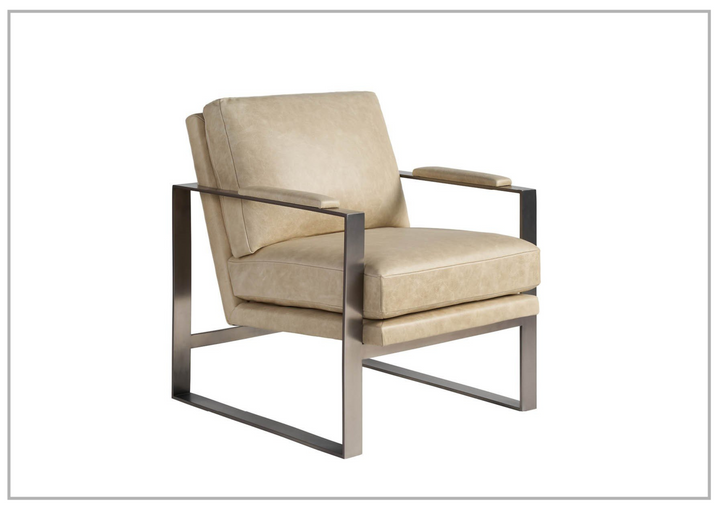 Universal Furniture Corbin Brown Leather Accent Chair