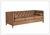 Universal Furniture Griffith Park Wenston 3-Seater Sofa in Brown with Bolster Cushions