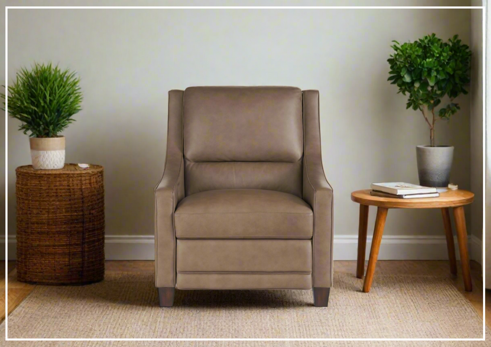 Universal Furniture Kelce Dual Power Motion Recliner Chair in Brown-sofabed.com