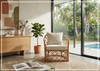 Miramar Fabric Accent Chair | Rattan Frame | Universal Furniture
