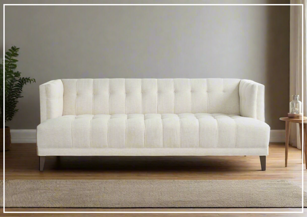 Universal Furniture Paxton 3-Seater Fabric Sofa in Ivory-jennihome.com