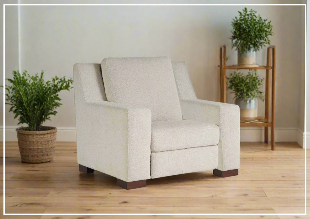 Universal Furniture Rhodes Power Motion Recliner Chair in White-sofabed.com