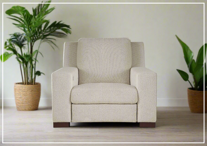 Universal Furniture Rhodes Power Motion Recliner Chair in White-sofabed.com