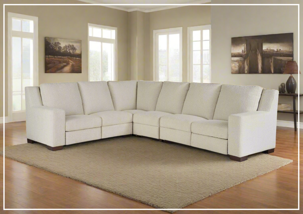 Universal Furniture Rhodes Fabric Power Reclining Sectional Sofa