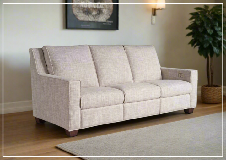 Universal Furniture Tucker Power Reclining Sofa in Fabric/Leather