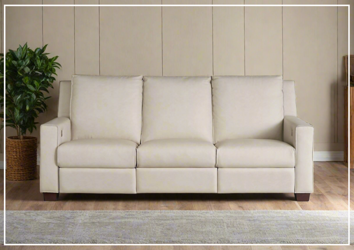 Universal Furniture Tucker Power Reclining Sofa in Fabric/Leather